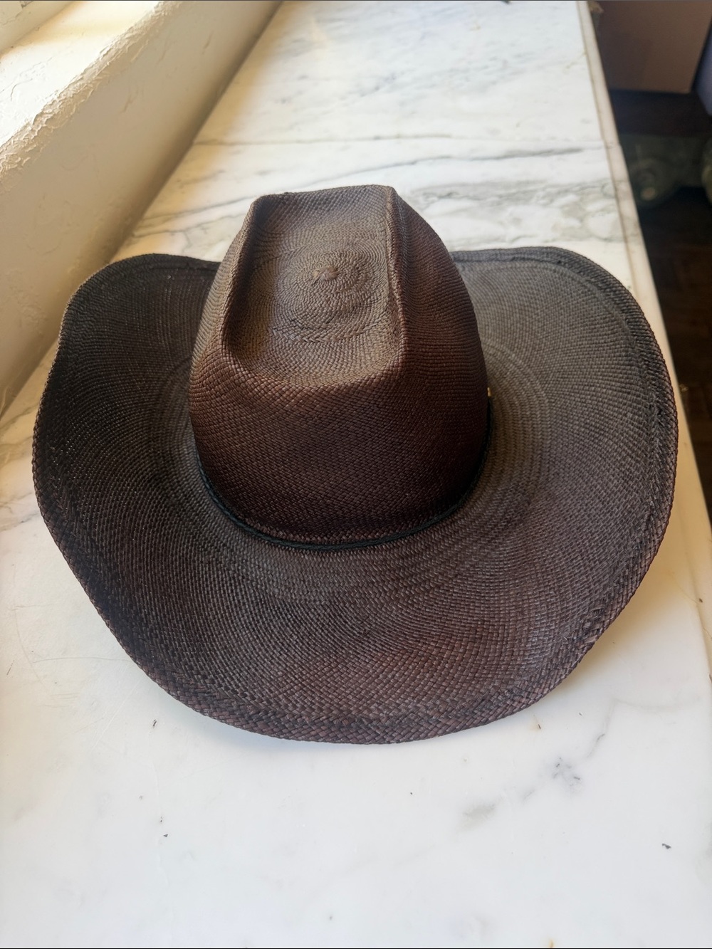 Gladys Tamez Brown Straw Western Hat - Classic Sun Hat